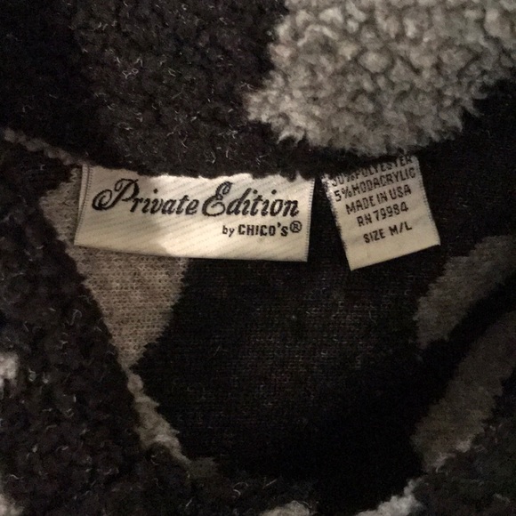 Western fleece jacket button up with pockets - Picture 3 of 3